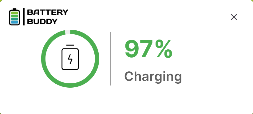 Battery Buddy Notification 2